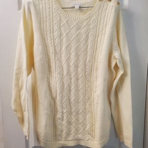 New women's Charter Club sweater size L